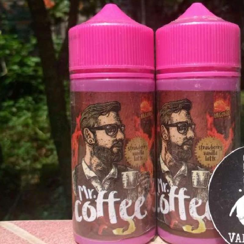 Jual MR COFFEE STRAWBERRY VANILLA LATTE 100ML RASA KOPI SUSU VANILA