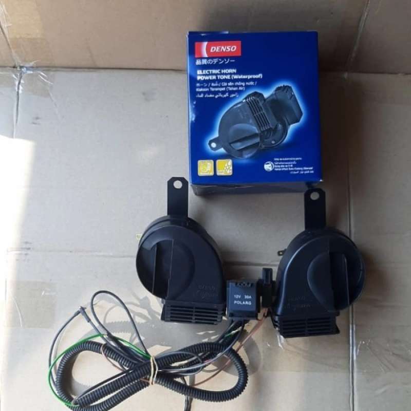 Promo Klakson Denso Keong 12V Waterproof Plus Relay Set Diskon 10 di
