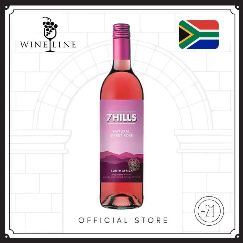 Jual SOUTH AFRICA 7 HILLS 750ml Natural Sweet Rose Wine di Seller