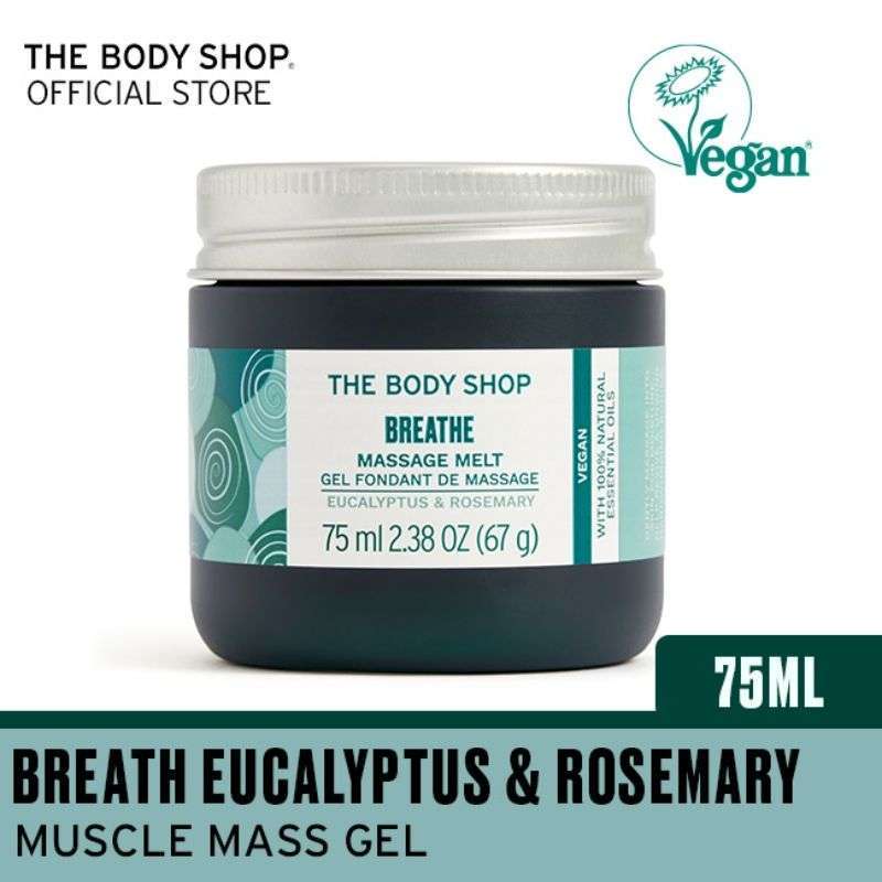 Jual The Body Shop Breathe Massage Melt 75ml Eucalyptus & Rosemary di