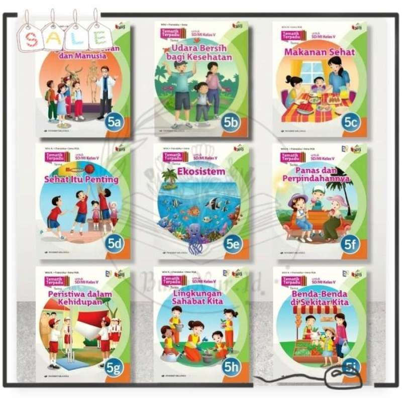 Jual Buku Tematik Terpadu Kelas 5 Sd/mi 5a - 5i.k13 Revisi Erlangga ...