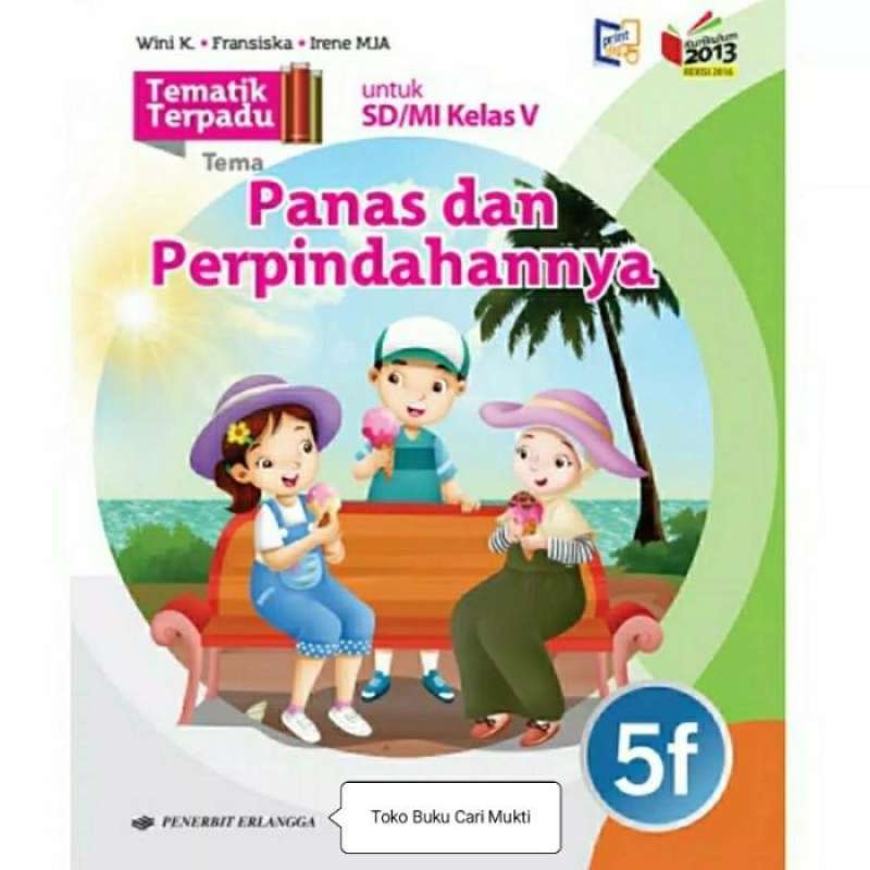 Jual Buku Tematik Terpadu Kelas 5 Sd/mi 5a - 5i.k13 Revisi Erlangga ...