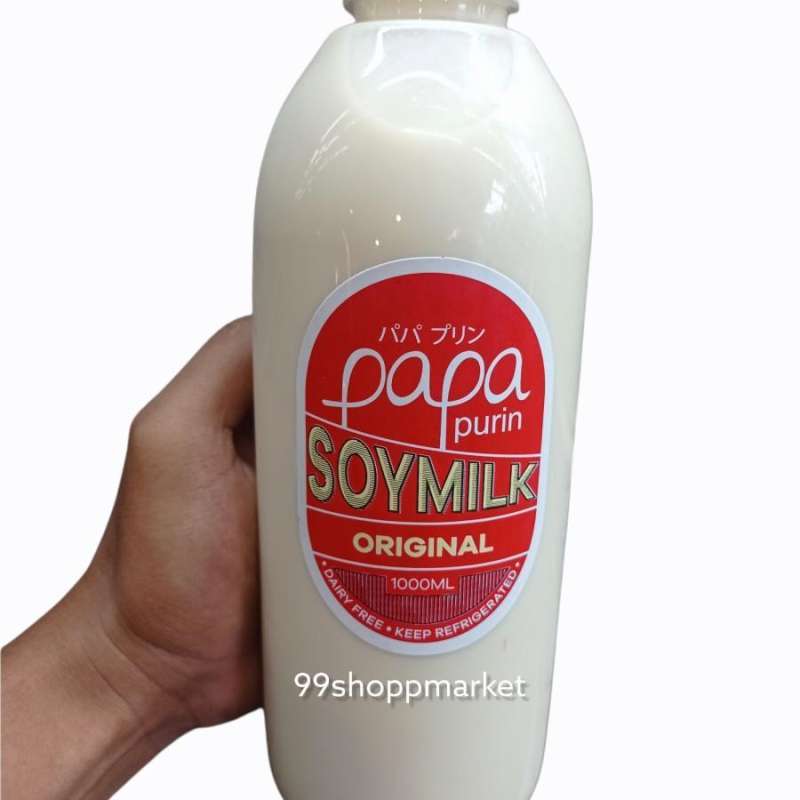 Jual Papa Purin Soy milk original jumbo 1000 ML di Seller