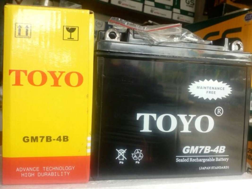 Promo Aki / Accu Motor Toyo Gm7B-4B Mf Diskon 12% di Seller Enzoga