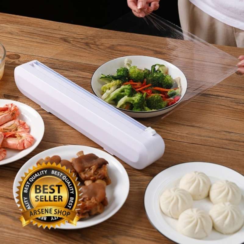 Jual Plastik Cling Wrap Dispenser Alumunium Foil Baking Paper Wrapping