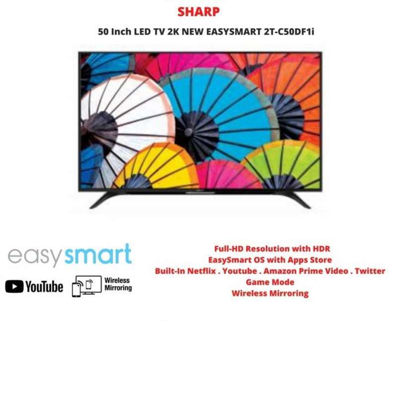 Jual SHARP 50DF1i SMART TV 50inch LED TV 2TC50DF1I / Full Hd TV di