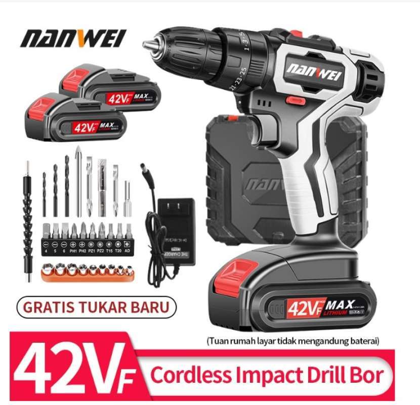 Jual NANWEI Mesin Bor Cordless Bor Baterai Bor Listrik Beton Besi jual-nanwei-mesin-bor-cordless-bor-baterai-bor-listrik-beton-besi