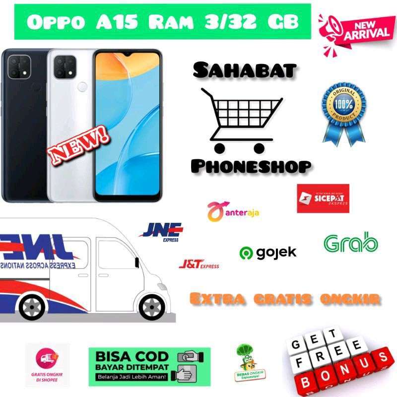 Promo Oppo A15 Ram 3+32 Gb 2/32 Gb Fancy White Diskon 29 Di Seller