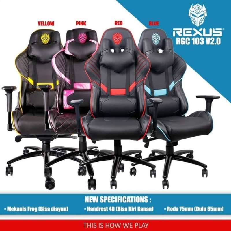 Jual Rexus Rgc103 Gaming Chair Kursi Racing Rgc 103 3d Armrest Di
