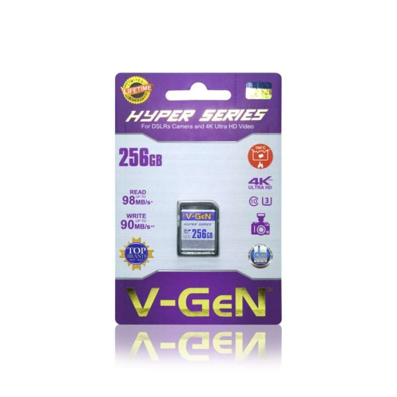 Promo VGen Sd Card 256 Gb Hyper Vgen 256Gb Sdxc Memory Card Dslr