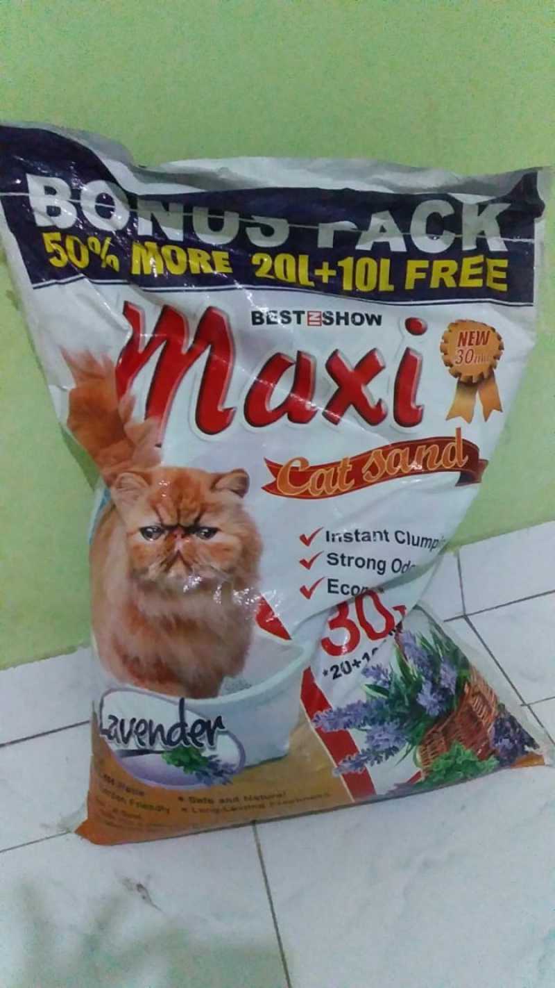 Promo Pasir Maxi 30 Liter Cat Sand Best In Show Diskon 13 Di Seller