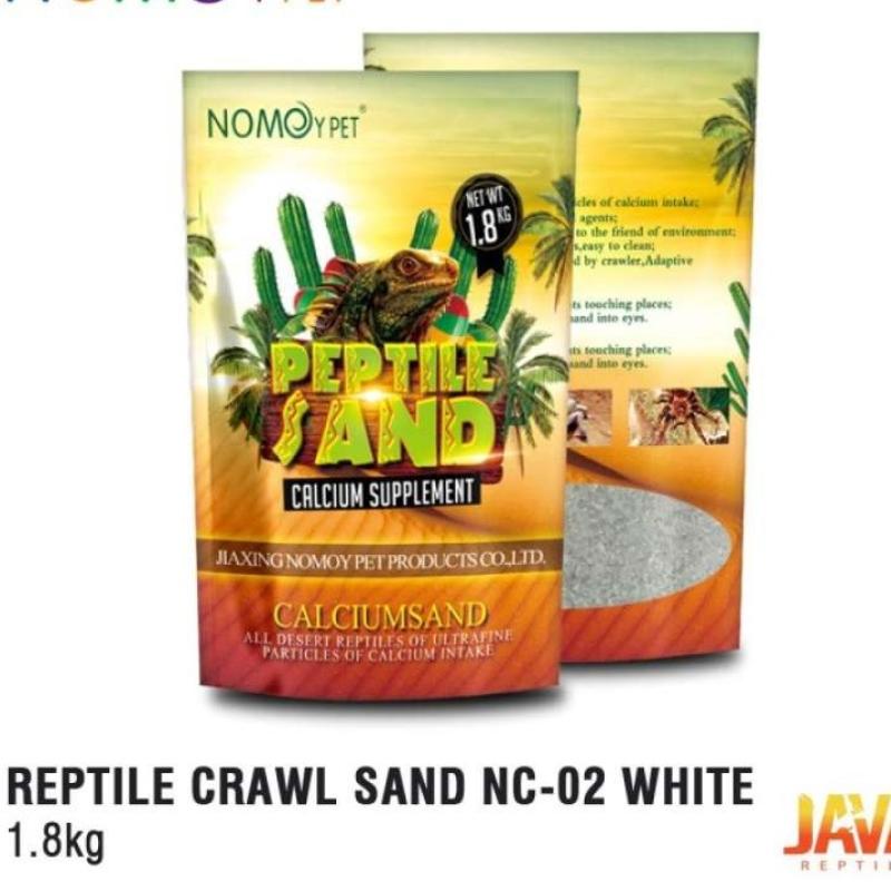 Jual Nomoy Reptile Sand White Nc02 Pasir Calcium Alas Kandang