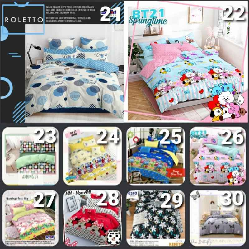 Jual BEDCOVER SET PREMIUM READY SEMUA UKURAN SUDAH LENGKAP DENGAN