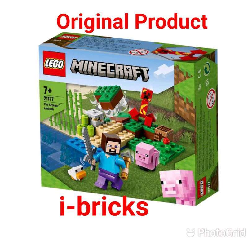 Jual Lego Minecraft 21177 The Creeper Ambush di Seller IBricks Official Store Pluit, Kota