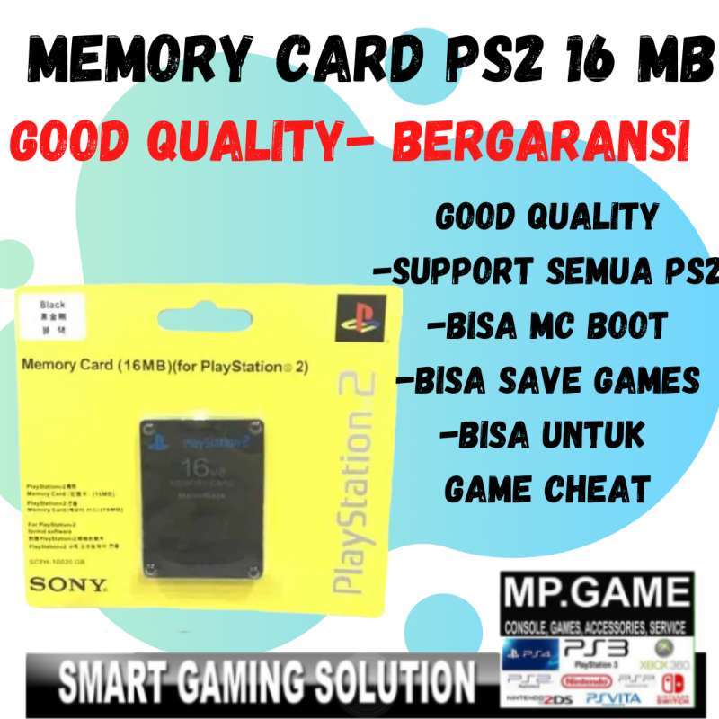 Jual Memory Card PS2 16MB MMC PS2 KUALITAS BAGUS SUPPORT SEMUA MESIN