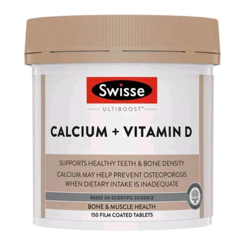 Swisse Ultiboost Calcium + Vitamin D (150 Tablets) - Bone & Muscle Health