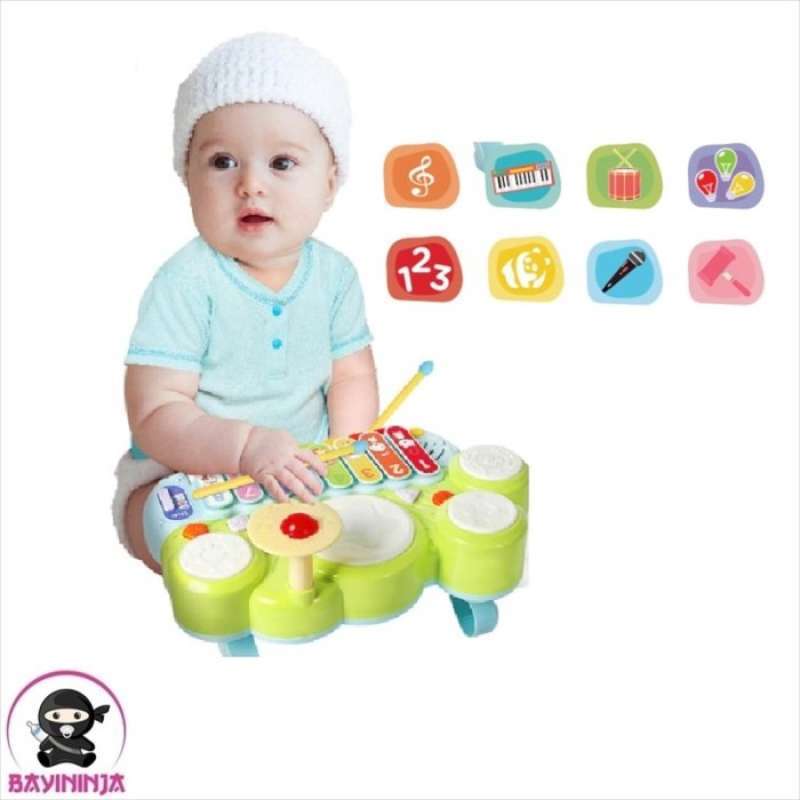 Promo GOODWAY Electronic Xylophone with Game Drum Mainan Edukasi Musik