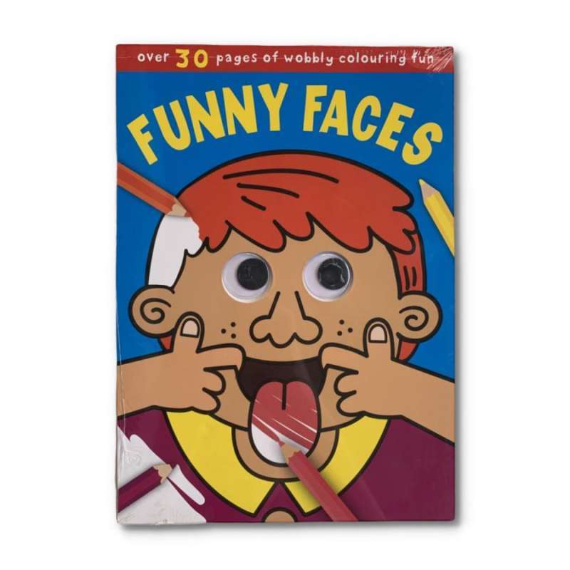 Jual Buku Mewarnai Anak Wobbly Eyes Colouring Jumbo (Funny Faces) di