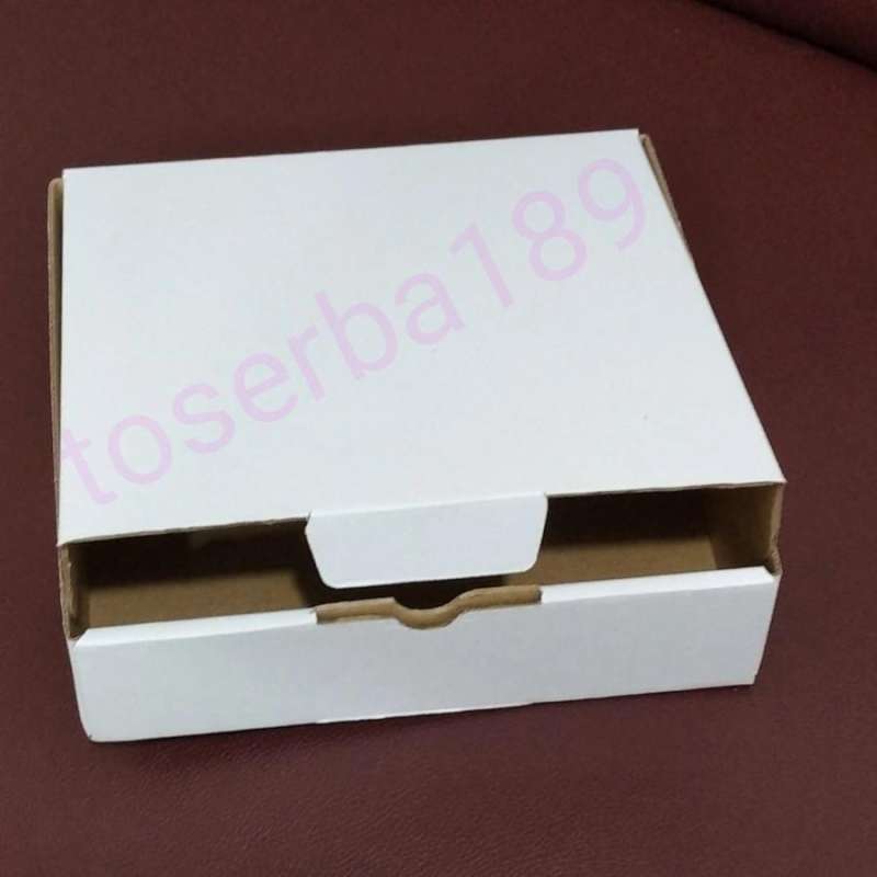 Jual Kardus packing box pizza/ die cut uk 20x20x10 PUTIH di Seller