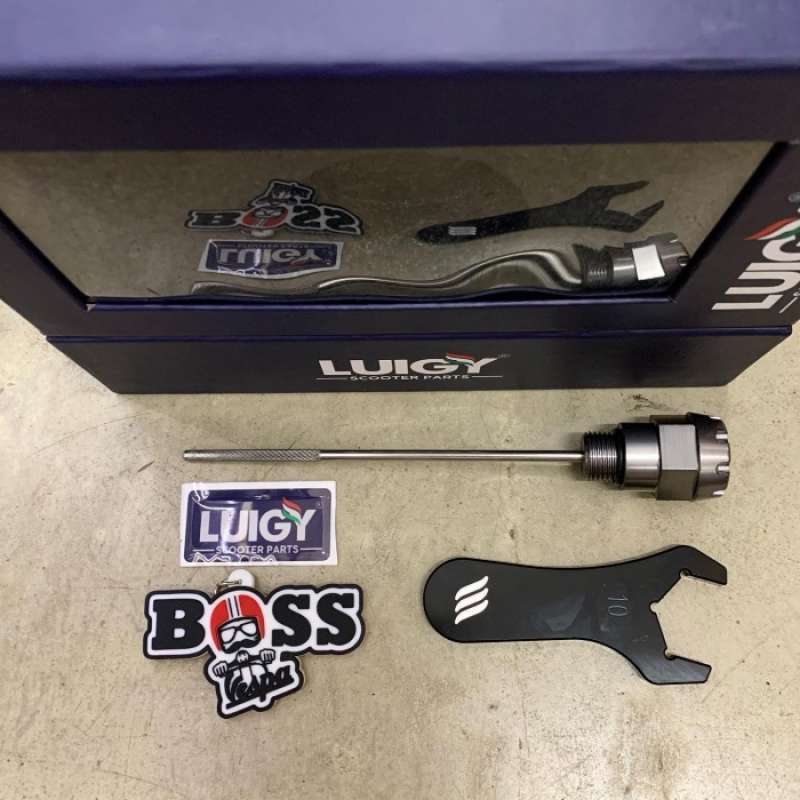 Promo Oil Dipstick Luigy Grey Vespa 3V Iget Sprint Primavera GTS S LX