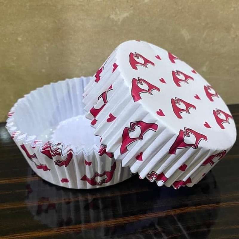 Jual Paper Cup Case Roti Bulat Uk. 14cmx8cm (korean Series) - Heart ...