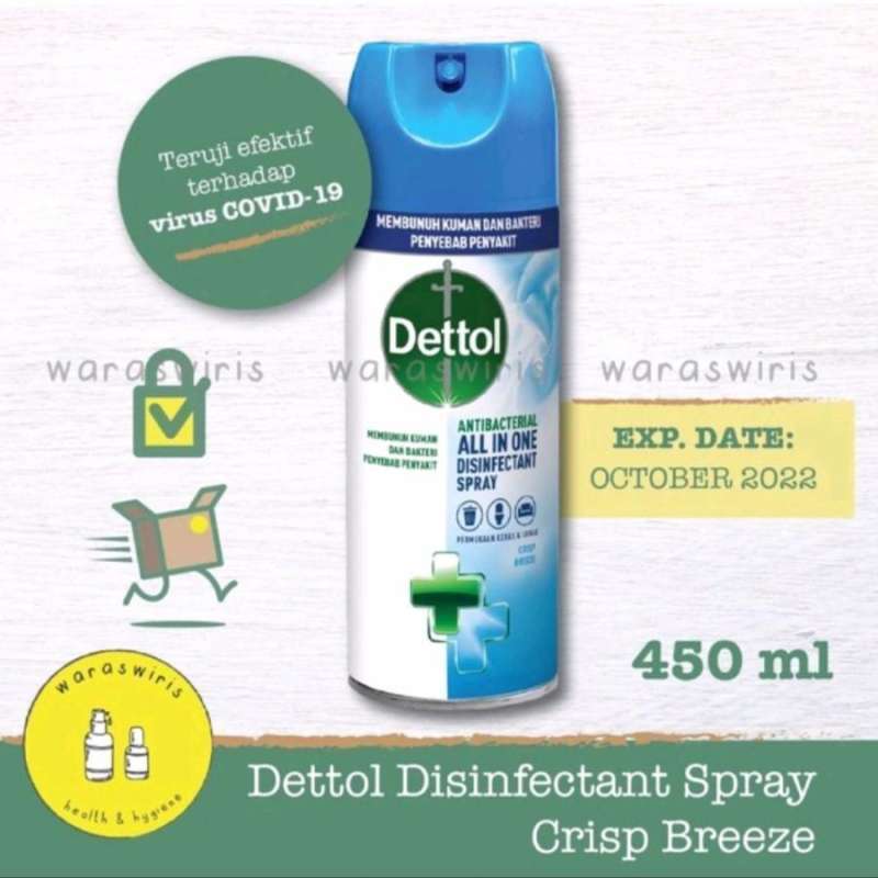 Jual DETTOL AntiBacterial Disinfectant Spray 400ml (IMPORT) di Seller