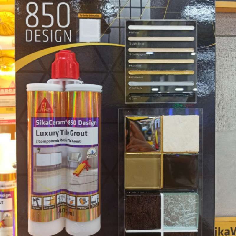 Jual Sika Resin Epoxy Tile Grout Sikaceram 850 Design Luxury 400 Ml di