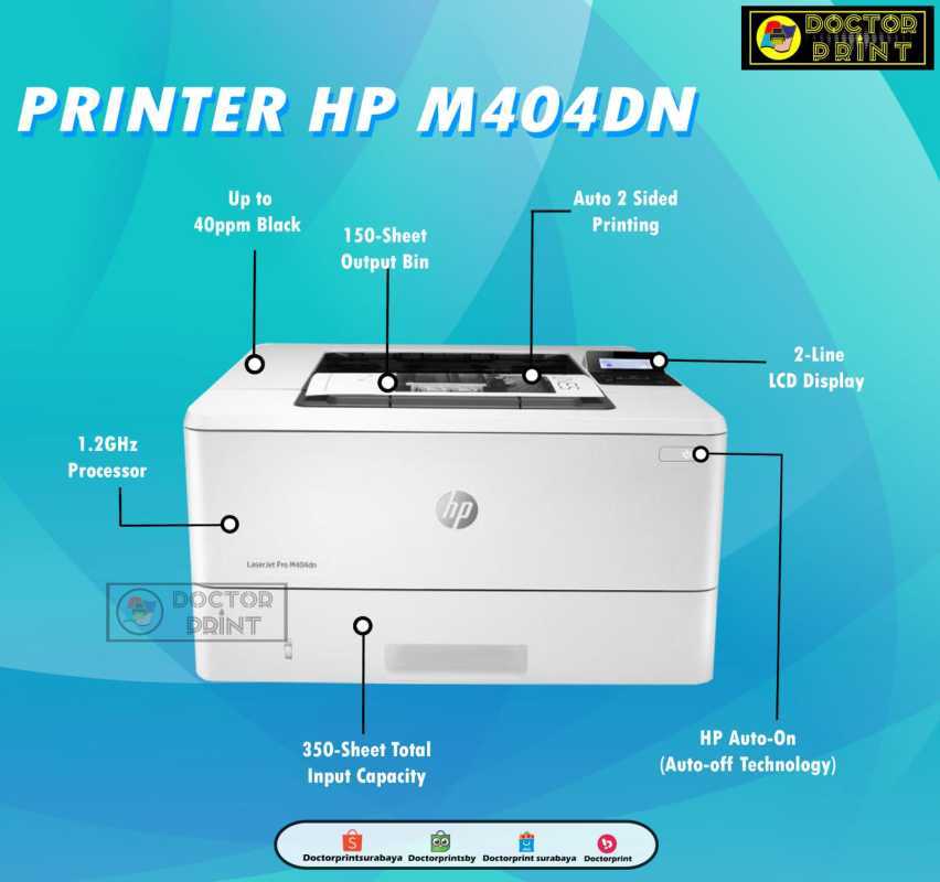 Jual Printer HP Laserjet Pro M404DN [W1A53A] di Seller Doctorprint