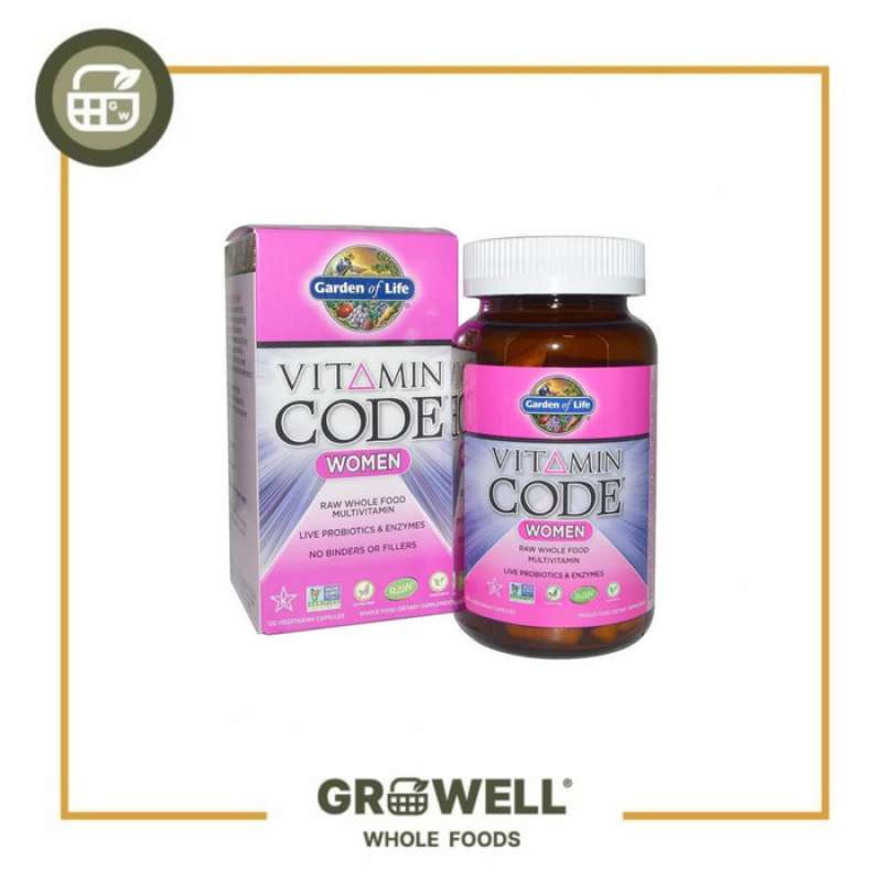 Jual GARDEN OF LIFE VITAMIN CODE WOMEN CAPSULES 120 CAPSULES di Seller
