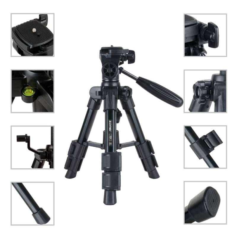 Promo Zomei Q100 Professional DSLR Mini Travel Tripod & Pan Head Diskon