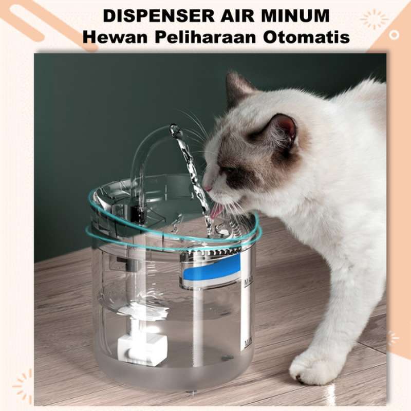Jual Dispenser Tempat Air Minum Kucing Anjing Pet Drinking Water