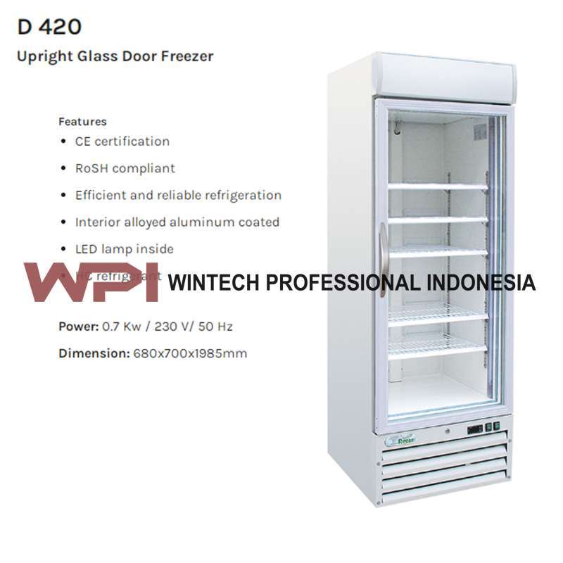 Jual Mastercool D 420 Upright Glass Door Freezer Up Right Glass Door