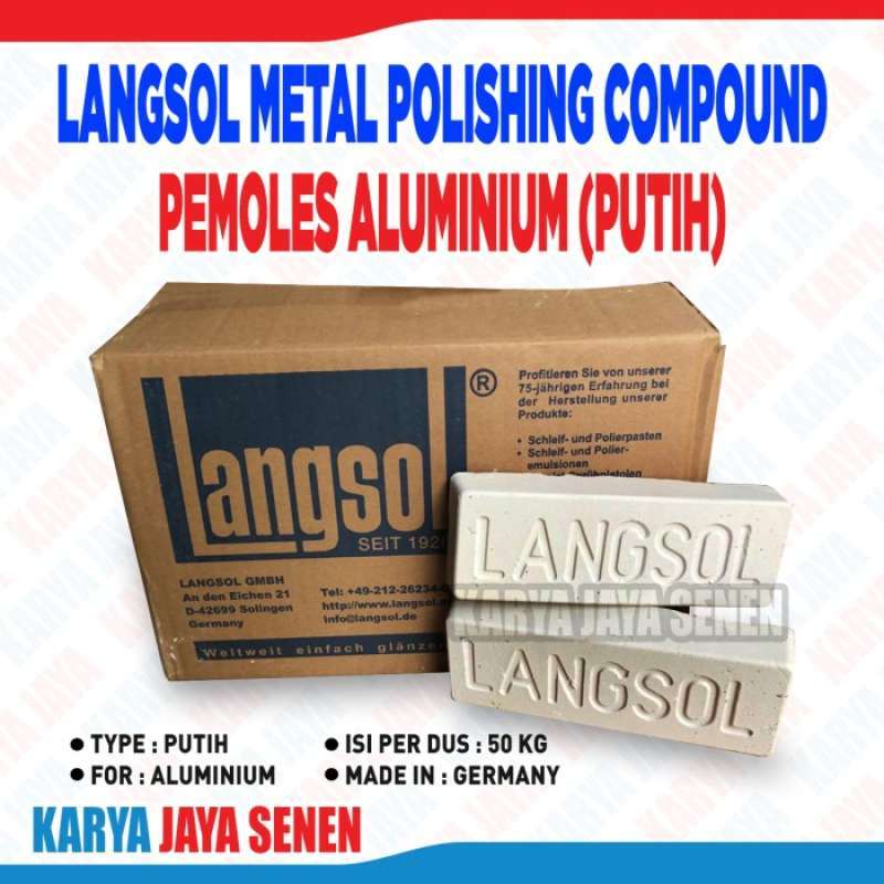Jual LANGSOL metal polishing compound / pemoles aluminium (PUTIH) di Seller TB Honey Makmur