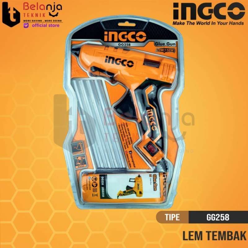 Promo Ingco Glue Gun Gg258 150 Watt Mesin Lem Bakar Tembak Listrik Gg ...