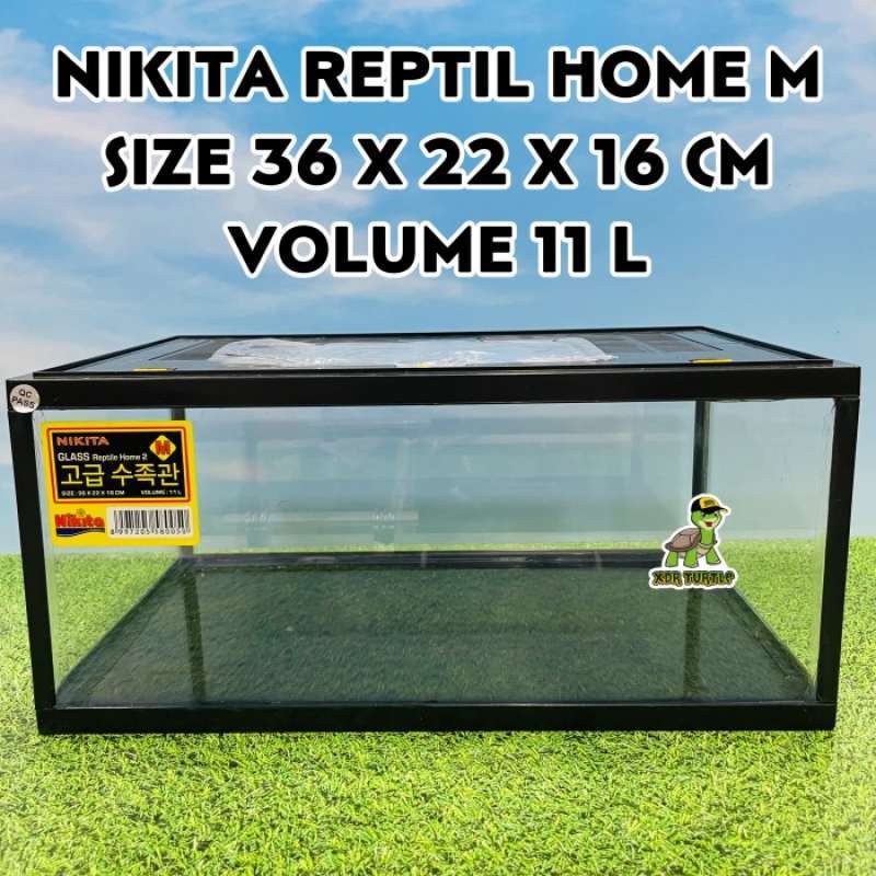 Jual AQUARIUM NIKITA SIZE LENGKAP REPTIL KURA AIR RES BEARDED DRAGON