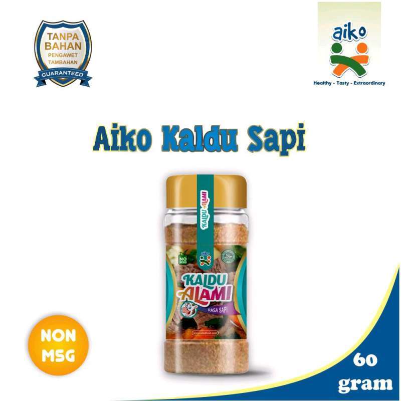 Jual AIKO Kaldu Bubuk Penyedap Rasa Alami Non MSG Rasa Ayam Sapi Jamur