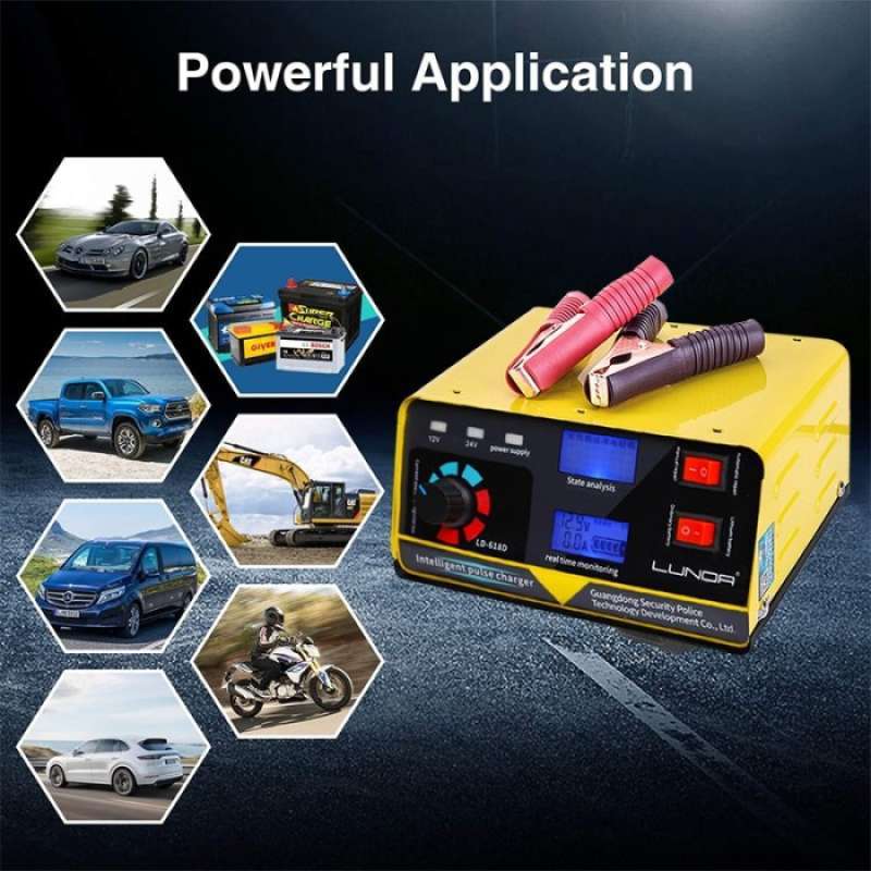 Jual Cas Aki Otomatis Charger Aki Accu Mobil Motor 240W 12V-24V 400AH