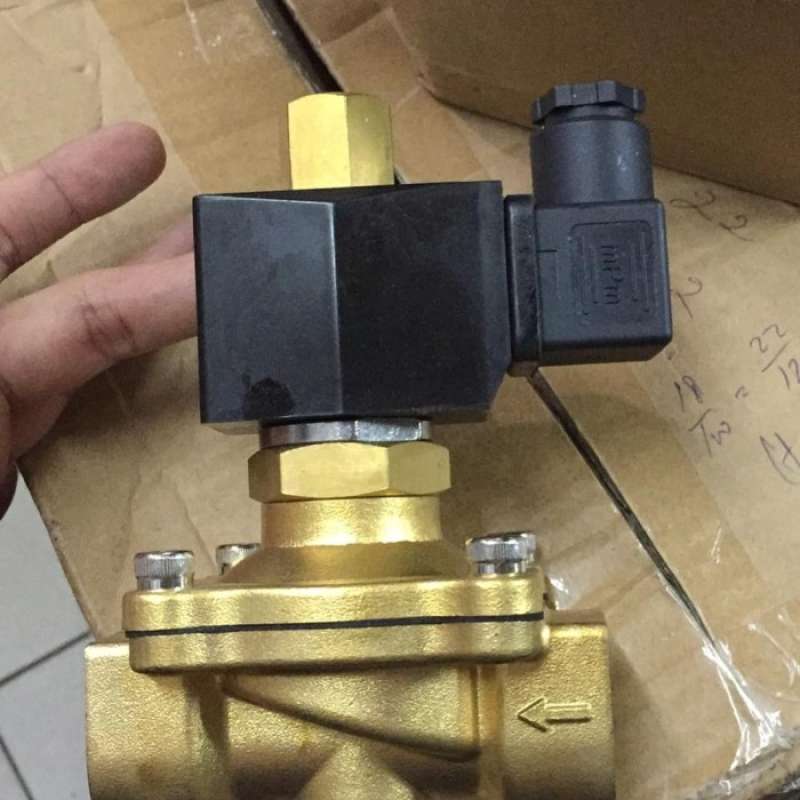 Promo Solenoid Valve Normally Open 1 220v Brass Electric Valve 1