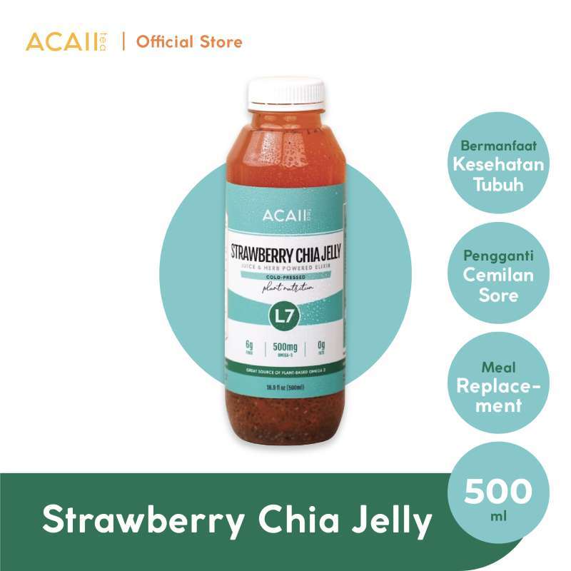 Jual Acaii Tea Strawberry Chia Jelly 500Ml di Seller Acaii Tea Official