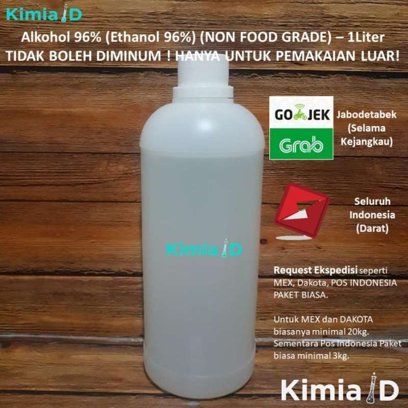Jual Alcohol 96 1 Liter Alcohol 96 Sterlisasi Hand Sanitizer Gojek di Seller kimiaid Utan