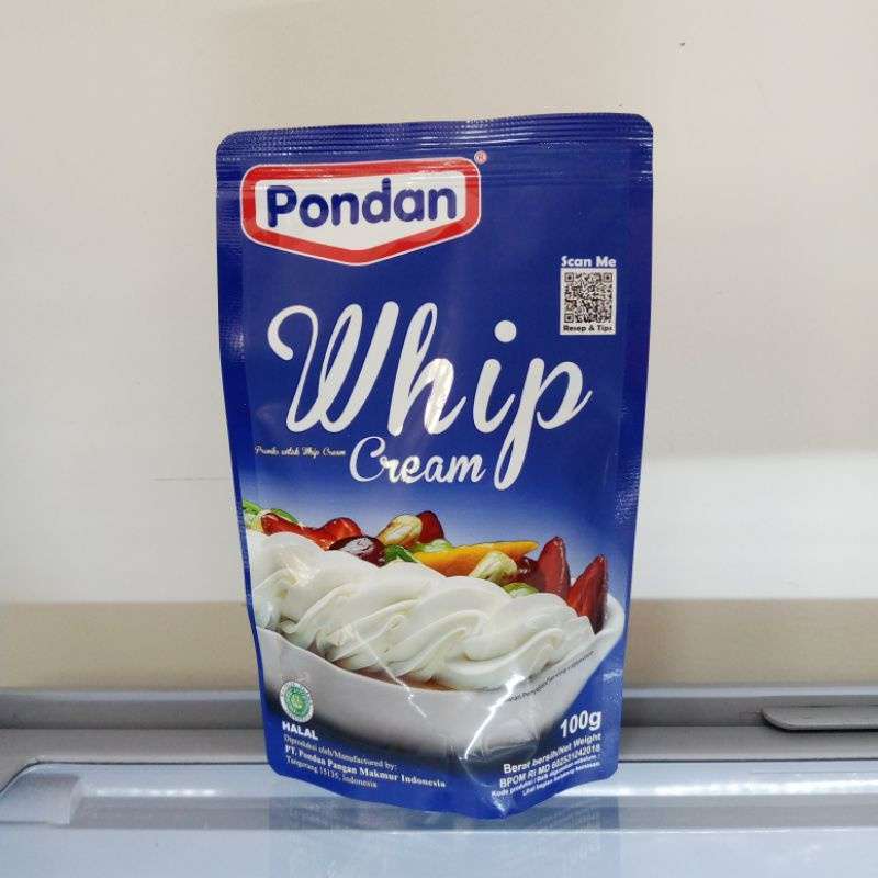 Jual Pondan Whip Cream Powder 100gr Whipping Cream 100 gr Bubuk
