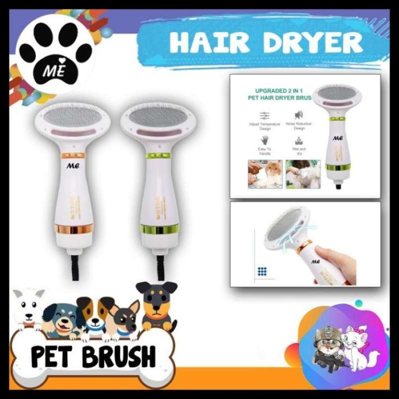 Jual Ready Pet Grooming Dryer Hair Dryer Brush 2In1 Sisir Pengering