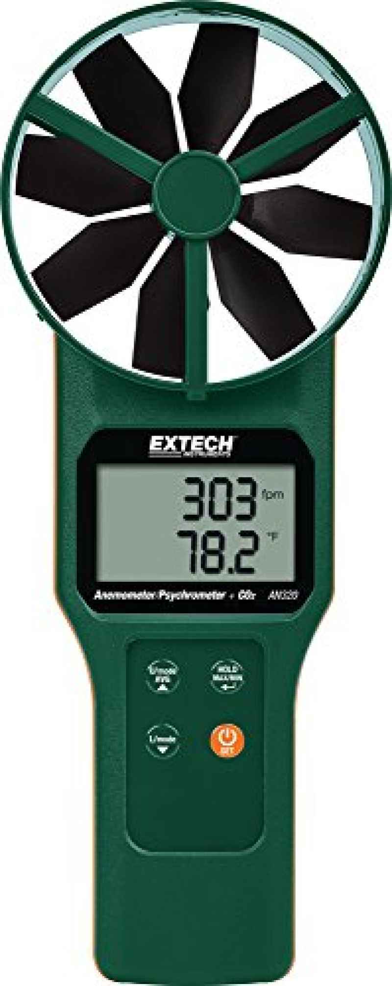 Promo Extech AN320 Large Vane CFM/CMM Anemometer/Psychrometer with CO2 ...