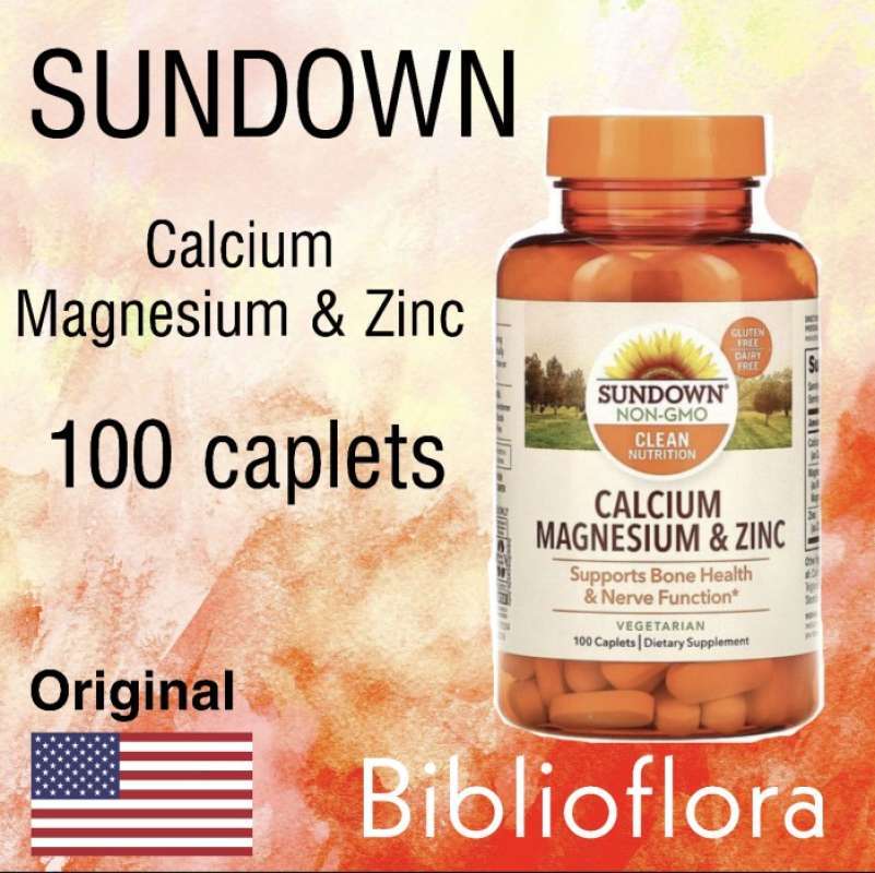 Jual Sundown Naturals Calcium Magnesium Zinc 100 Caplets di Seller