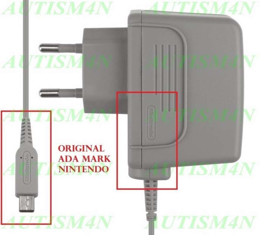 Jual Adaptor new3DS XL / 2DS / 3DS XL / 3DS / NDSi (ORI) Multycolour