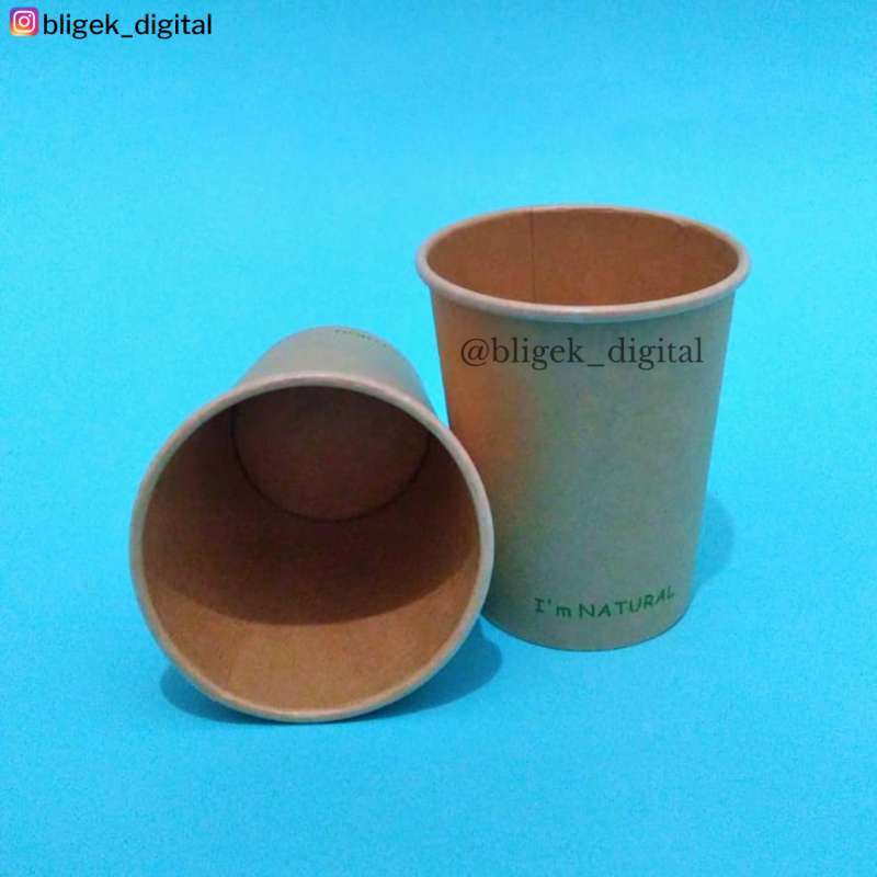 Jual Paper cup / Gelas kopi / Gelas kertas Craft 8 Oz di Seller Bligek ...