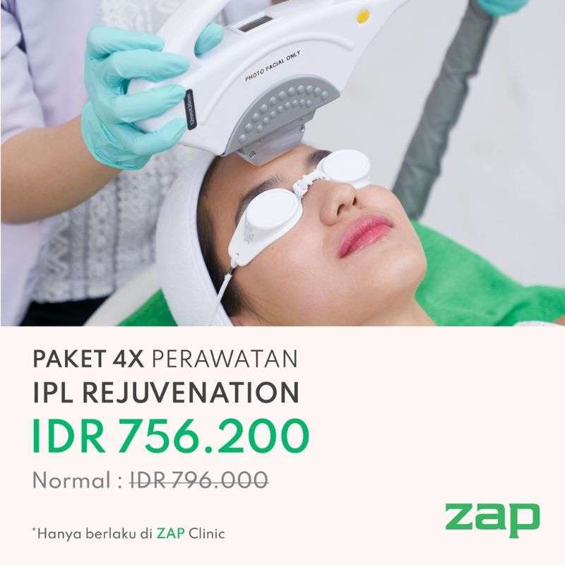 Promo Paket 4x IPL Rejuvenation Diskon 5 di Seller ZAP Clinic
