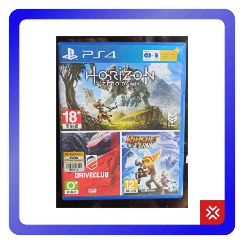 Jual Kaset BD Games PS4 Horizon Zero Dawn + Drive Club Bundle Region