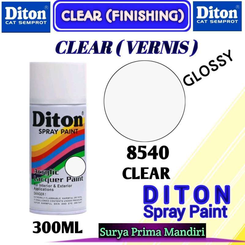 Jual 8540 CLEAR GLOSS DITON STANDAR CLEAR GLOSS 300cc Cat Semprot Pylox