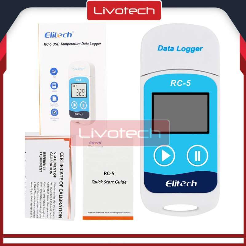 Jual Elitech RC5 Temperature Data Logger Monitor USB Rc5 Termometer